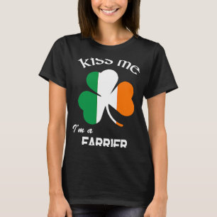 Camiseta Bésame, soy un Shamrock más farriero, Día de San P