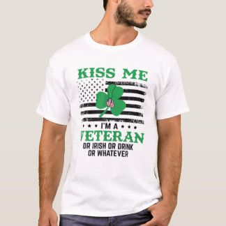 Camiseta Bésame soy un veterano Día de San Patricio