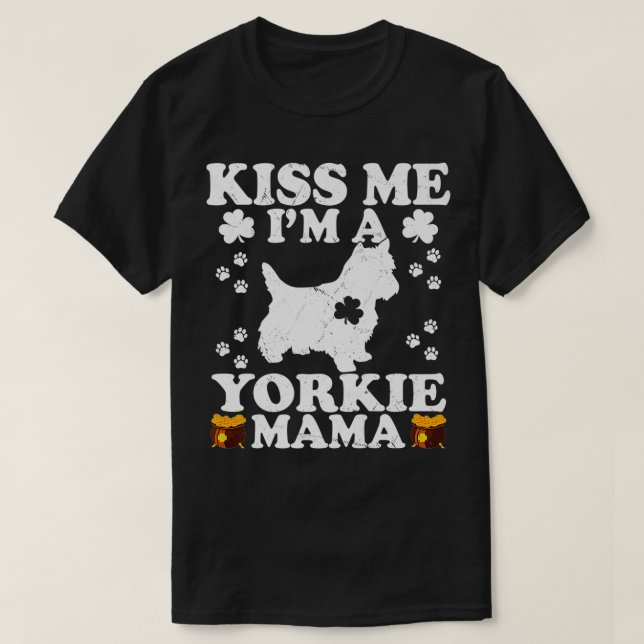 Camiseta Bésame, soy una yorkie (Diseño del anverso)