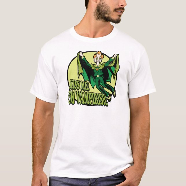 Camiseta ¡Bésame! ¡Soy Vampirish! (Anverso)