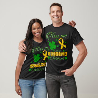 Camiseta Bésame Superviviente de Cáncer Infantil Día de San