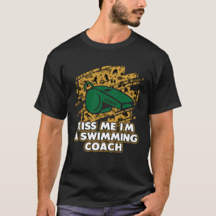 Camiseta Bésame un entrenador de natación Natación Entrenad