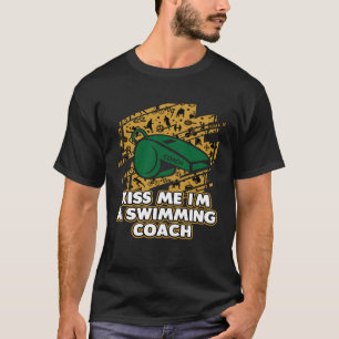 Camiseta Bésame un entrenador de natación Natación Entrenad