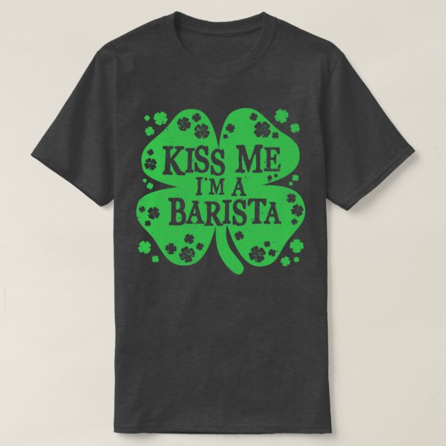 Camiseta Bésame yo un regalo de Novedad irlandés divertido (Diseño del anverso)