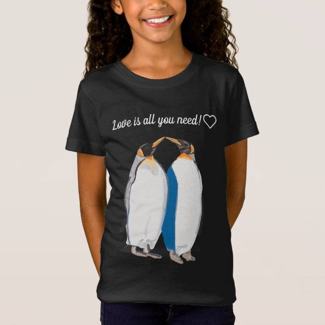 Camiseta "besando" al Rey Pingüino (Anverso)