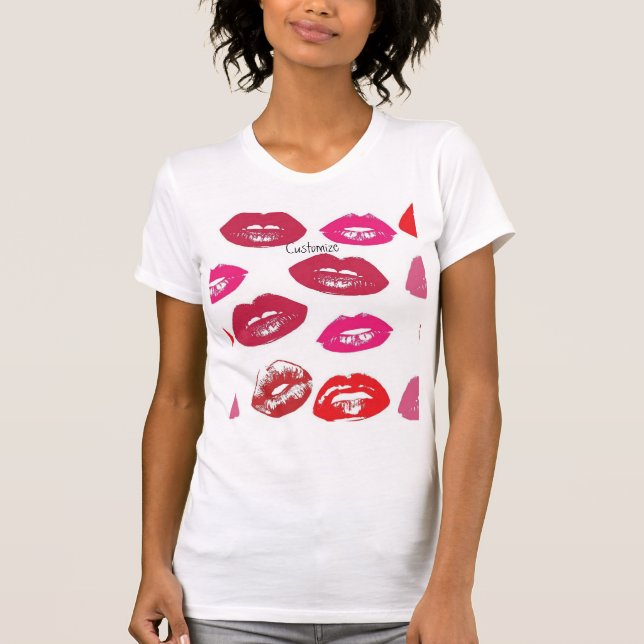 Camiseta Besando los labios rojos Thunder_Cove (Anverso)