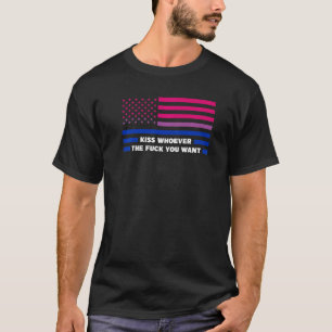Camiseta Besar A Quien Quiera El Orgullo De Lgbt Mes Gay Bi
