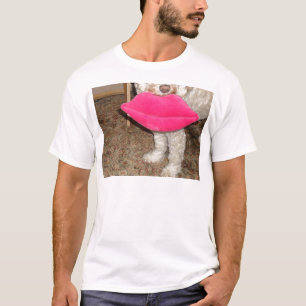 Camiseta Besar el perro de Cockapoo con los labios