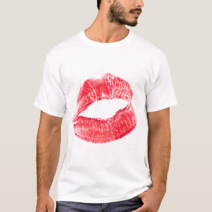 Camiseta Besar los labios rojos