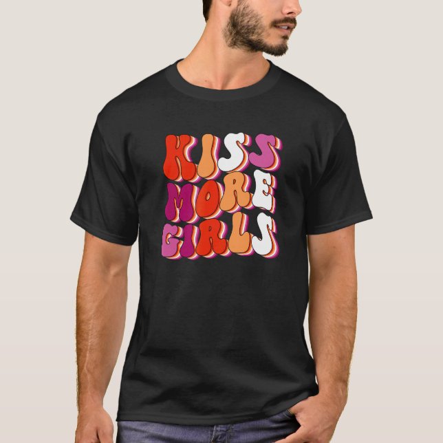 Camiseta Besar más Chicas Bandera del Orgullo Lesbiano Orgu (Anverso)