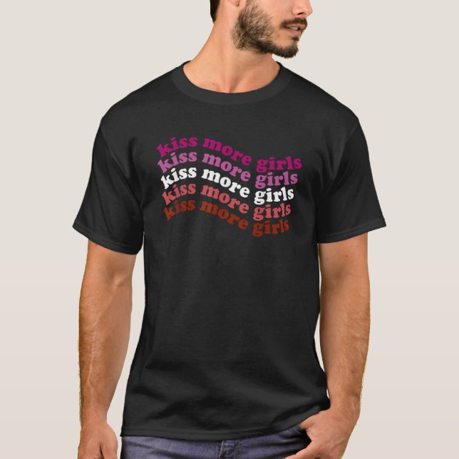 Camiseta Besar más Chicas Lesbianas Chica del Orgullo LGBT  (Anverso)