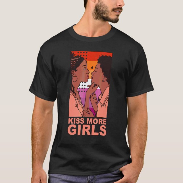 Camiseta Besar más Chicas Lésbicas negras cortan el orgullo (Anverso)