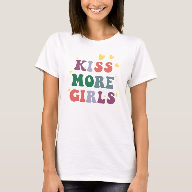 Camiseta Besar más Chicas Orgullo Lesbiano (Anverso)