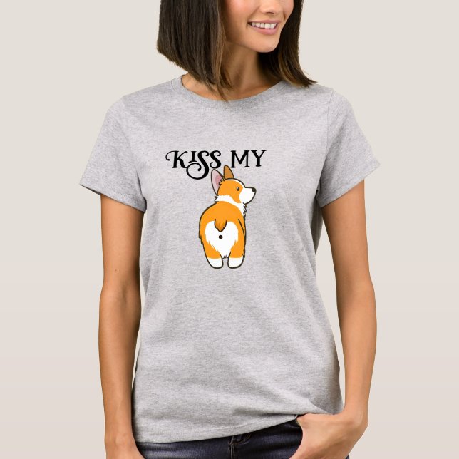 Camiseta Besar mi corgi Humorous (Anverso)