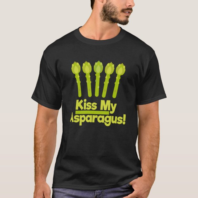 Camiseta Besar mi espárrago Delicioso Espárrago Verde Veget (Anverso)