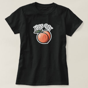 Camiseta Besar mi fruta divertida de los melocotones