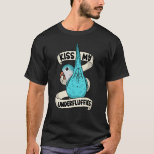 Camiseta Besar mi loro subflufaría yo Blue Monk Parakeet