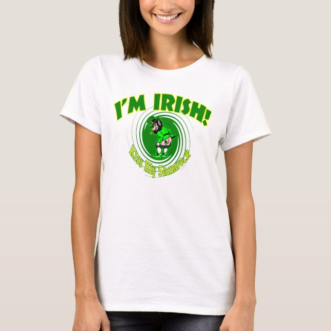 Camiseta Besar mi Shamrock femenino (Anverso)