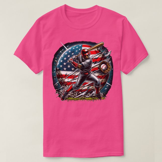 CAMISETA BESBALL EUA 2024 EN USA 4 DE JULIO (Diseño del anverso)