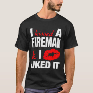 Camiseta Besé A La Novia De Un Bombero Gracioso