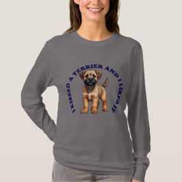 Camiseta Besé a un cachorro de Border Terrier
