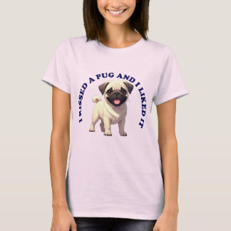 Camiseta Besé a un cachorro Pug
