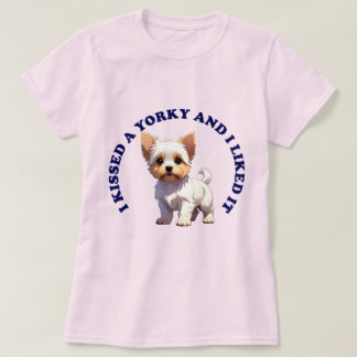 Camiseta Besé a un cachorro Yorky