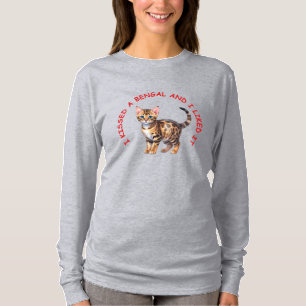 Camiseta Besé a un gato bengalí