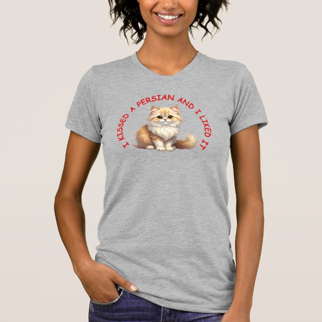 Camiseta Besé a un gato persa (Anverso)