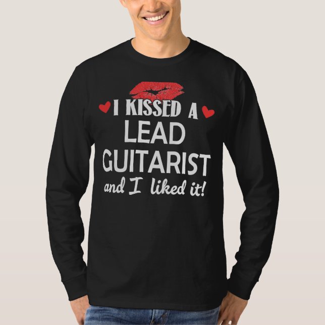Camiseta Besé a un guitarista principal casado con citas en (Anverso)