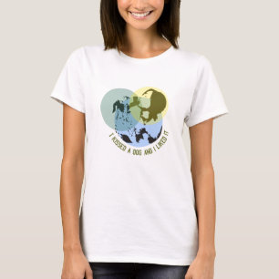 Camiseta besé a un perro y me gustó