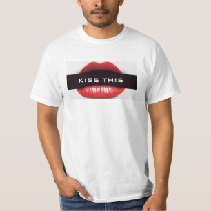 Camiseta ¡Bese esto - hombre de la fan!