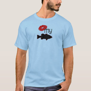 Camiseta Bese mi bajo - pesca de la lubina divertida