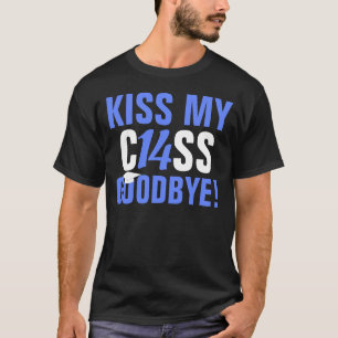 Camiseta Bese mi clase de 2014 adiós graduaciones azules