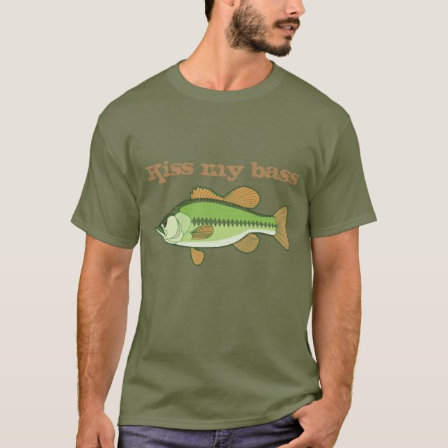 Camiseta "Bese mi" pesca divertida baja (Anverso)