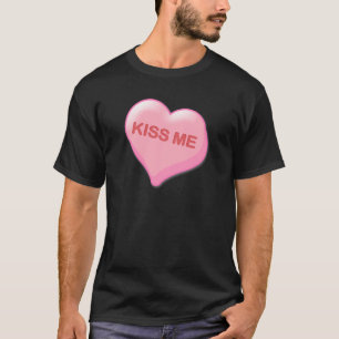 Camiseta Béseme corazón del caramelo