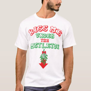 Camiseta Béseme debajo del muérdago