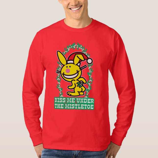 Camiseta Béseme debajo del muérdago (Anverso)