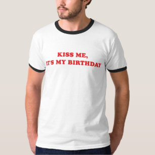 Camiseta Béseme, él es mi cumpleaños