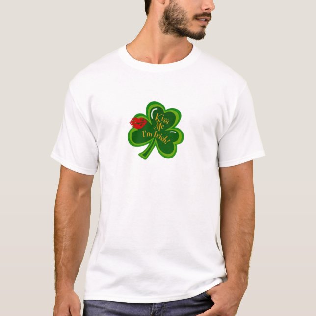 Camiseta Béseme el irlandés Im (Anverso)