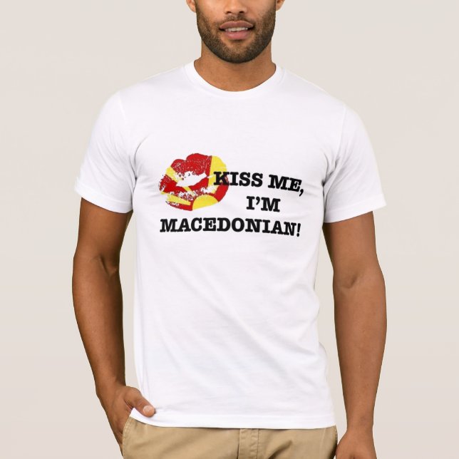 Camiseta Béseme el macedonio Im (Anverso)