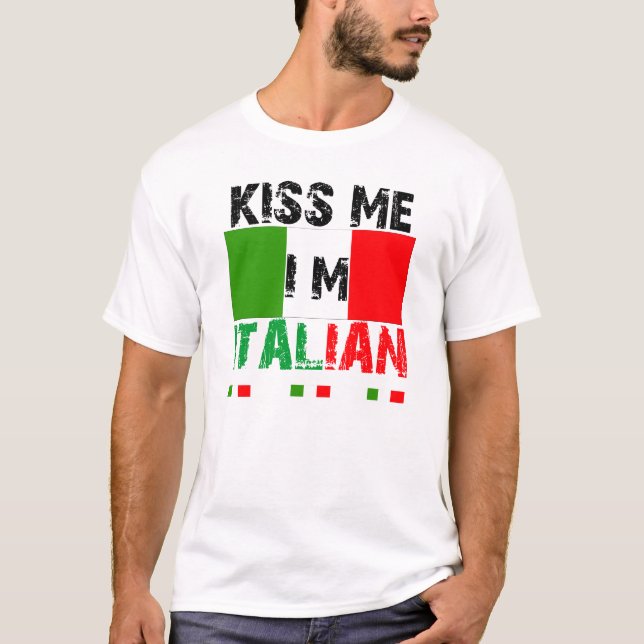 Camiseta Béseme en italiano (Anverso)