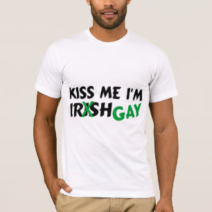 Camiseta Béseme gay del irlandés Im