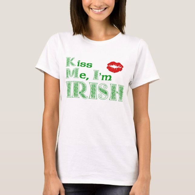 Camiseta Béseme, Im irlandés (Anverso)