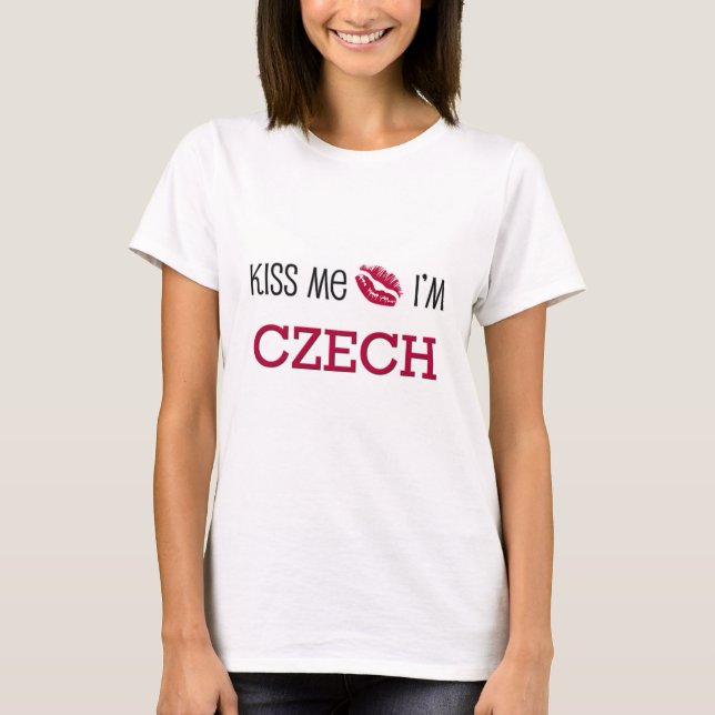 Camiseta Béseme que soy CHECO (Anverso)