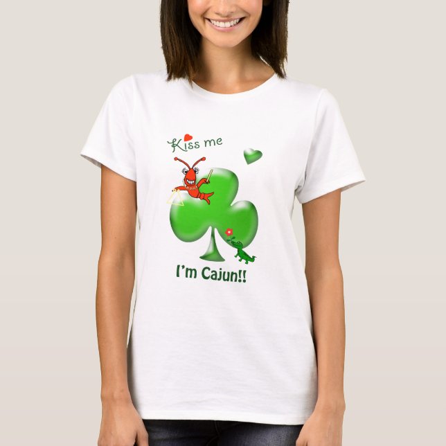 Camiseta Béseme que soy el día de St Patrick de los (Anverso)
