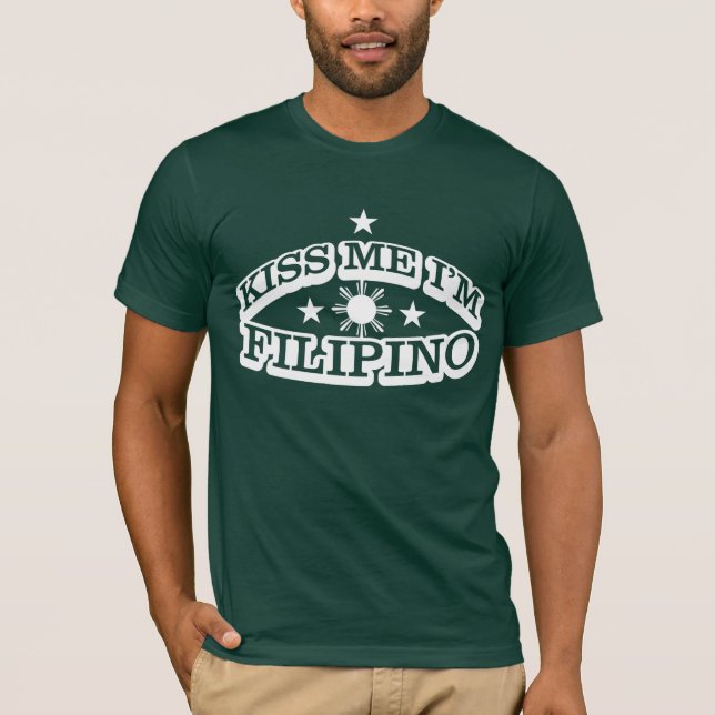 Camiseta Béseme que soy filipino (Anverso)