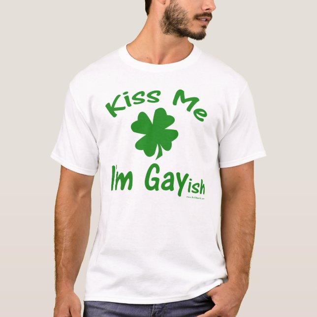 Camiseta Béseme que soy Gayish (Anverso)