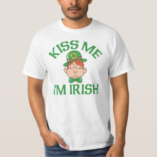 Camiseta Béseme que soy hombre Smooching irlandés