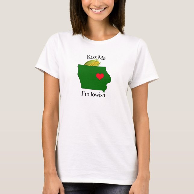 Camiseta Béseme que soy Iowish (Anverso)